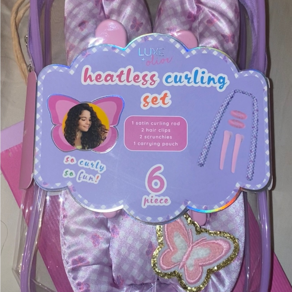 Heatless Curling Set - Pink & Purple